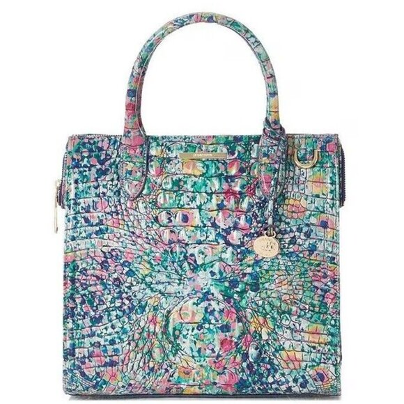 NWT Brahmin Caroline Melbourne - Floral satchel - Picture 1 of 10